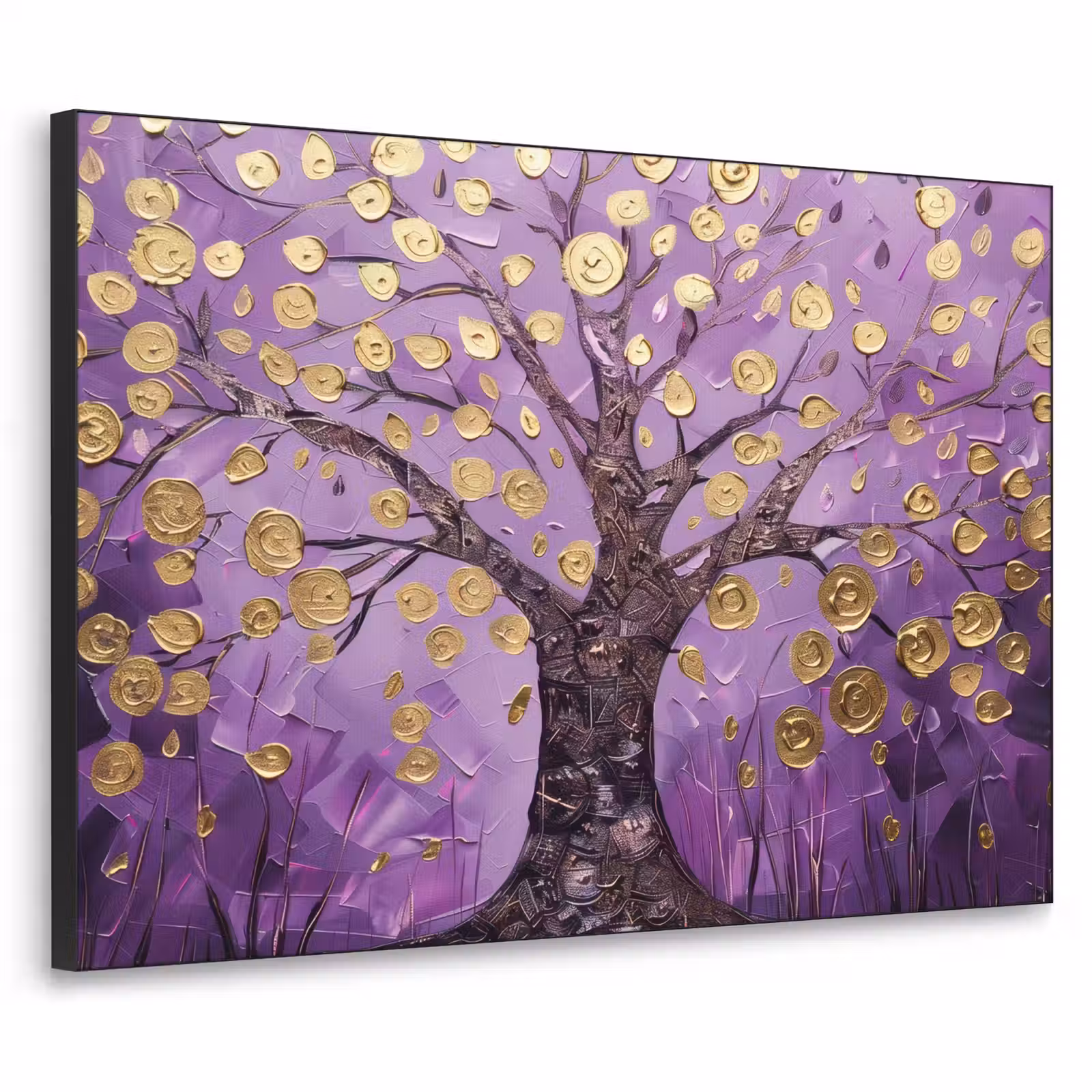 Art Frame - Levensboom - Boom - Paars - Goud - Modern — 1