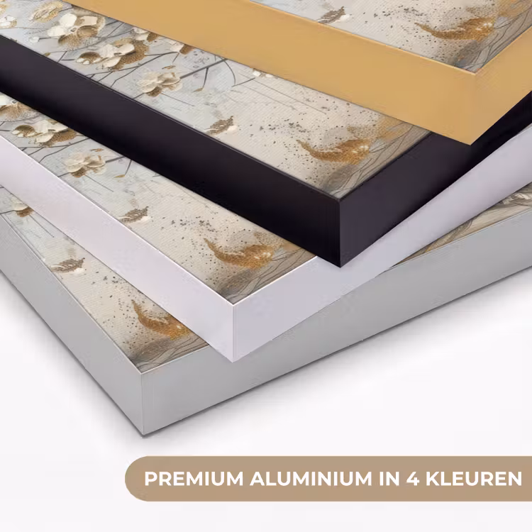 Art Frame - Boom - Beige - Goud - Verflook - Grijs — 2