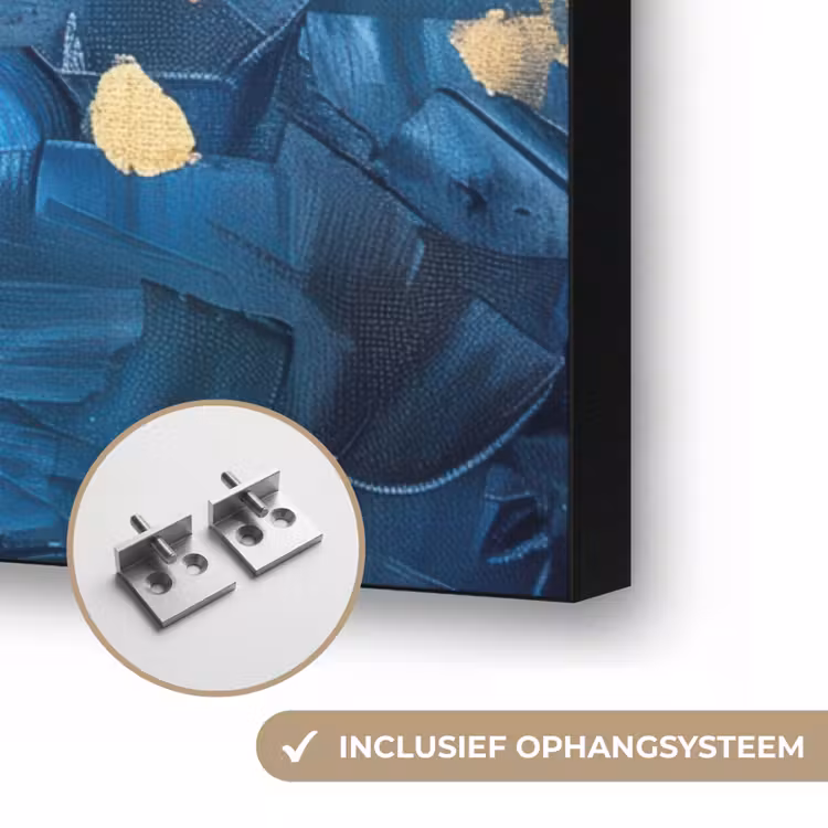 Art Frame - Boom - Blauw - Goud - Abstract — 6