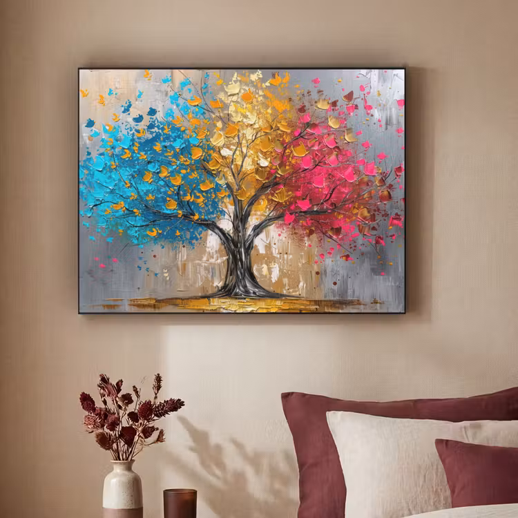 Art Frame - Boom - Kleurrijk - Grijs - Modern — 3