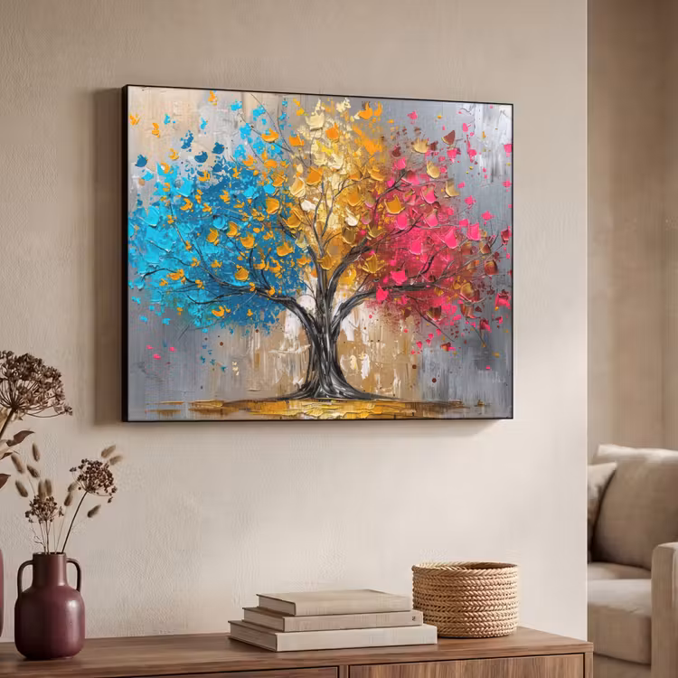 Art Frame - Boom - Kleurrijk - Grijs - Modern — 7