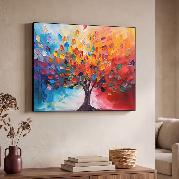 Art Frame - Boom - Levensboom - Kleurrijk - Abstract — 7