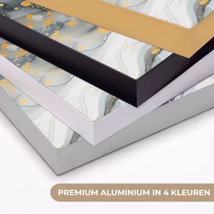 Art Frame - Boom - Modern - Abstract - Goud - Zwart - Wit — 2