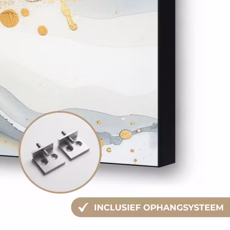 Art Frame - Boom - Modern - Abstract - Goud - Zwart - Wit — 6
