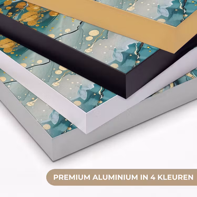 Art Frame - Boom - Modern - Verflook - Turquoise - Goud — 2