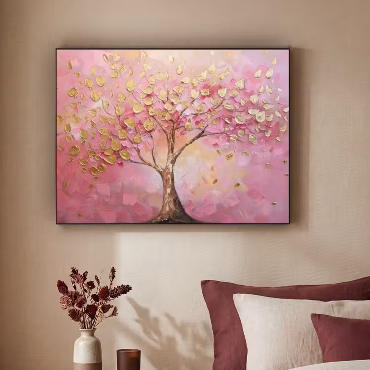 Art Frame - Boom - Roze - Goud - Modern — 3