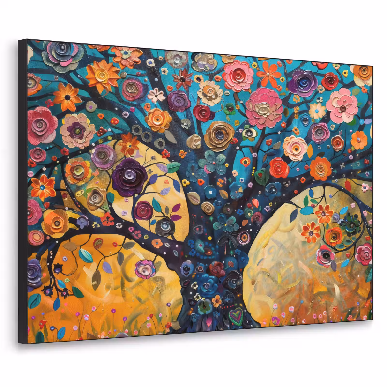 Art Frame - Boom - Levensboom - Kleurrijk - Bloemen - Modern — 1