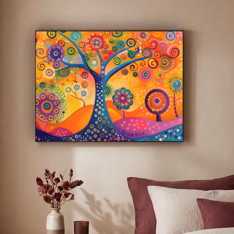 Art Frame - Boom - Levensboom - Abstract - Kleurrijk — 3