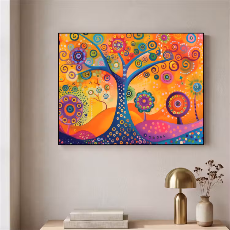 Art Frame - Boom - Levensboom - Abstract - Kleurrijk — 5
