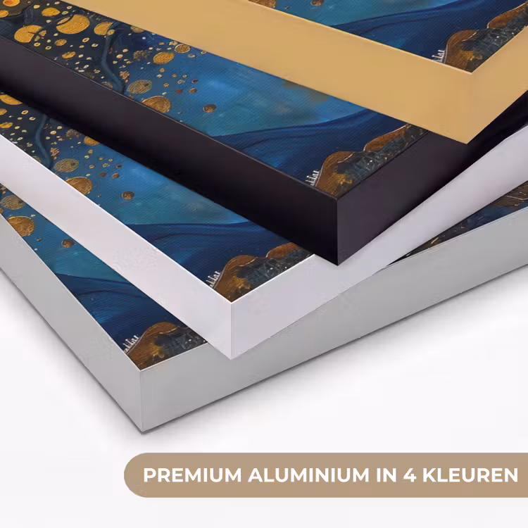 Art Frame - Boom - Levensboom - Blauw - Goud — 2
