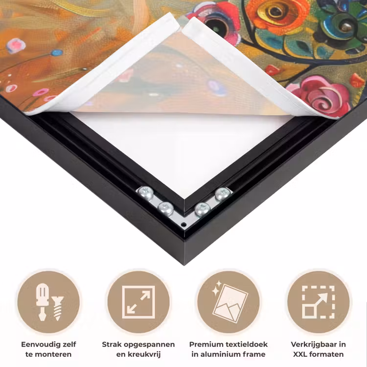 Art Frame - Boom - Levensboom - Kleurrijk - Bloemen - Modern — 8