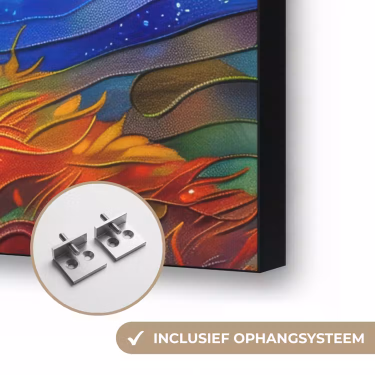 Art Frame - Boom - Zon - Verflook - Kleuren - Abstract — 6