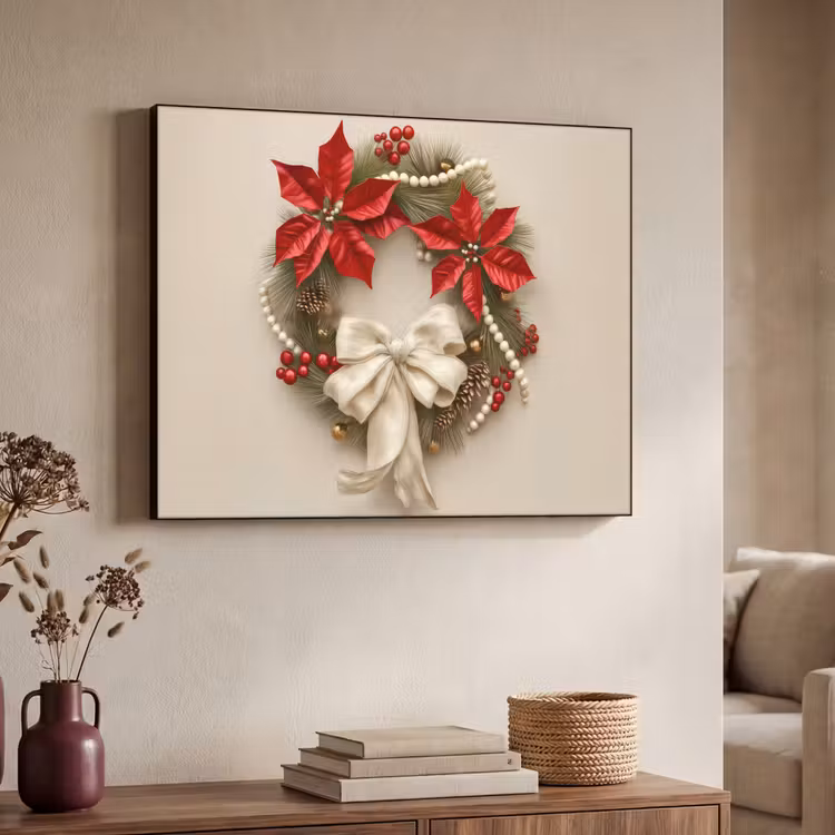 Art Frame - Deurkrans - Strik - Kerst - Rood - Groen — 7