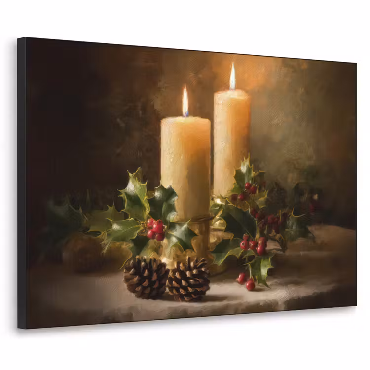 Art Frame - Kaarslicht - Kerst - Veelkleurig — 1
