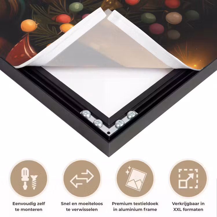Art Frame - Gnooms - Kerst - Raam - Kleurrijk — 4