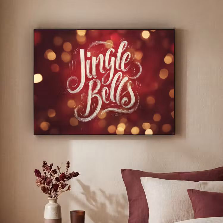 Art Frame - Jingle - Bells - Kerst - Rood — 3