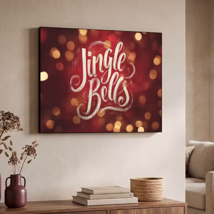 Art Frame - Jingle - Bells - Kerst - Rood — 7