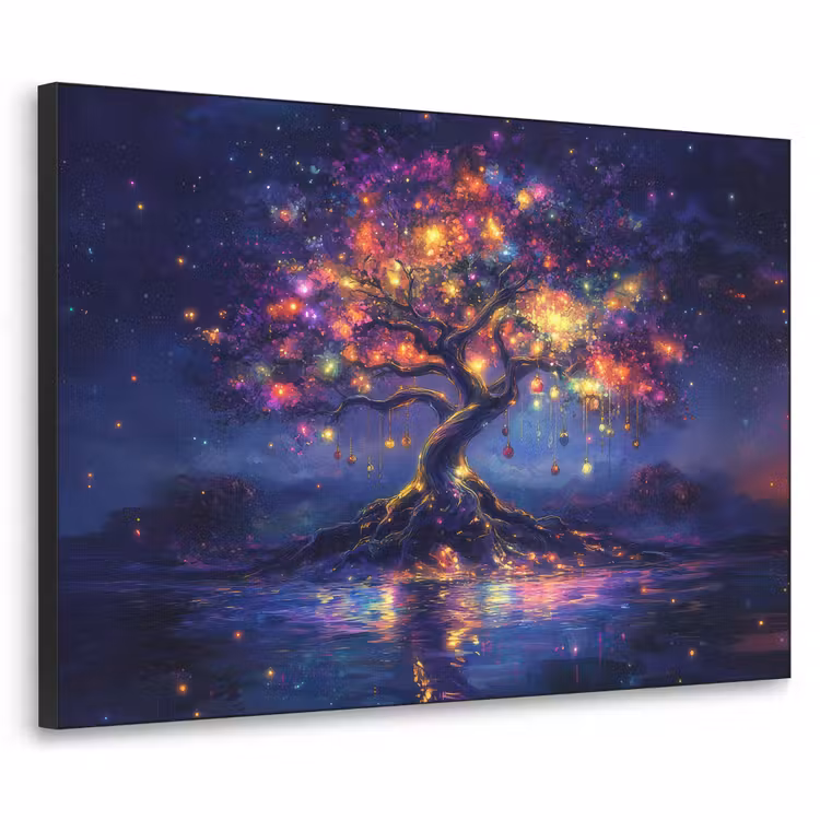 Art Frame - Kosmisch - lichtboom - Kerst - Kleurrijk — 1