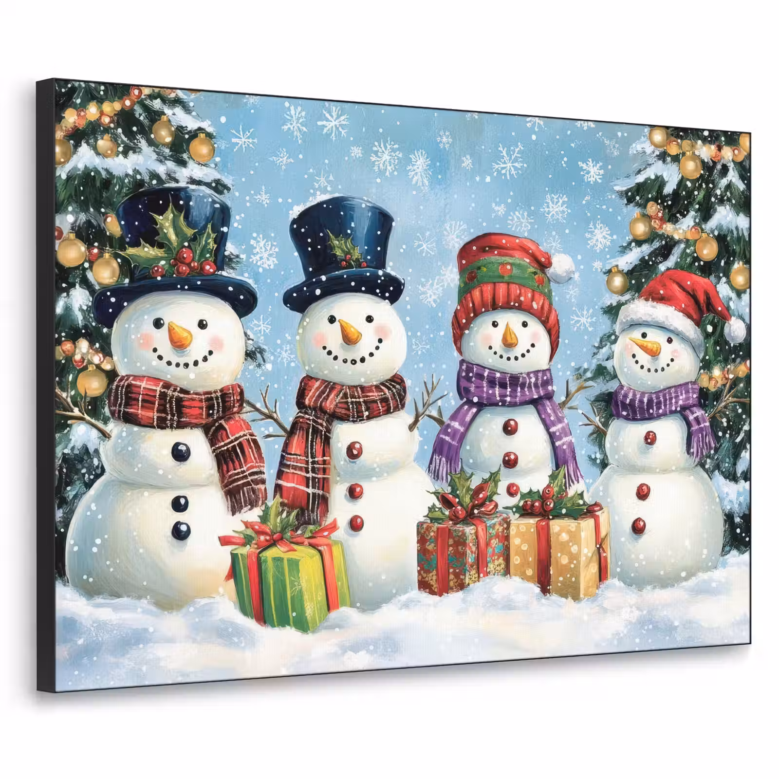 Art Frame - Vrolijk - Sneeuw - Kleurrijk — 1