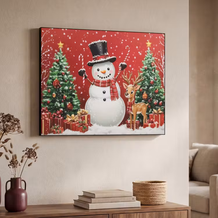Art Frame - Feestvreugde - Winterbos - Kleurrijk — 7