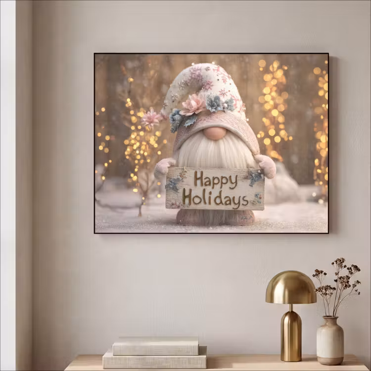 Art Frame - Kerst - Gnome - Bord - Kleurrijk — 5