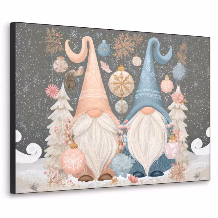 Art Frame - Kerst - Gnomen - Pastel — 1