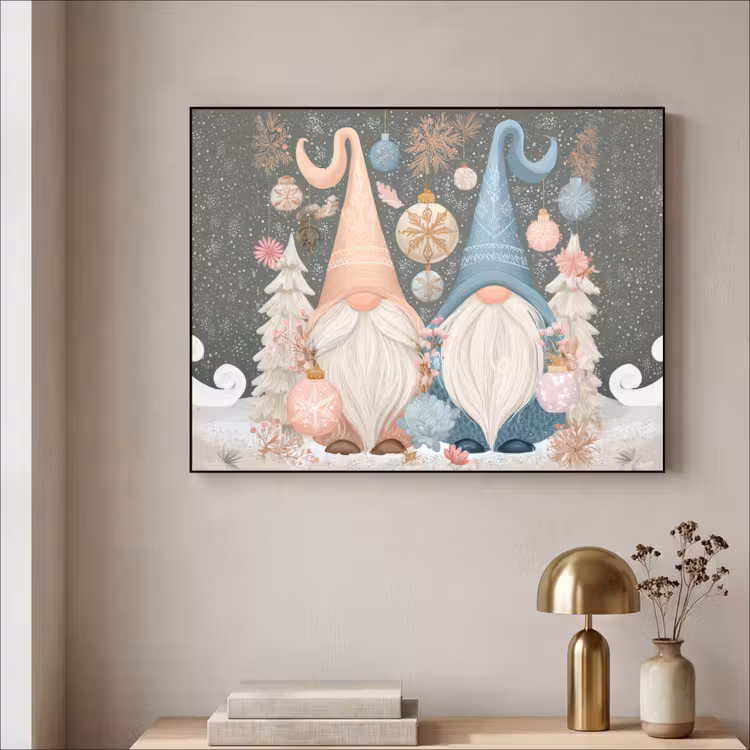 Art Frame - Kerst - Gnomen - Pastel — 5