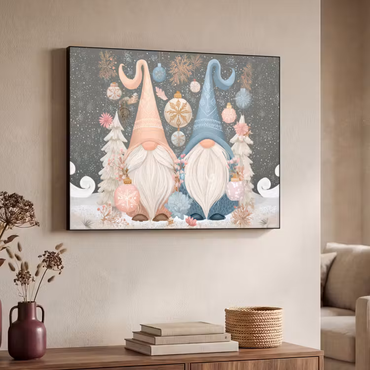 Art Frame - Kerst - Gnomen - Pastel — 7