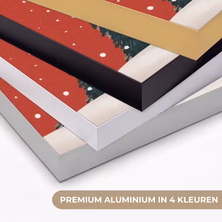 Art Frame - Kerstgroet - Sneeuw - Rood — 2