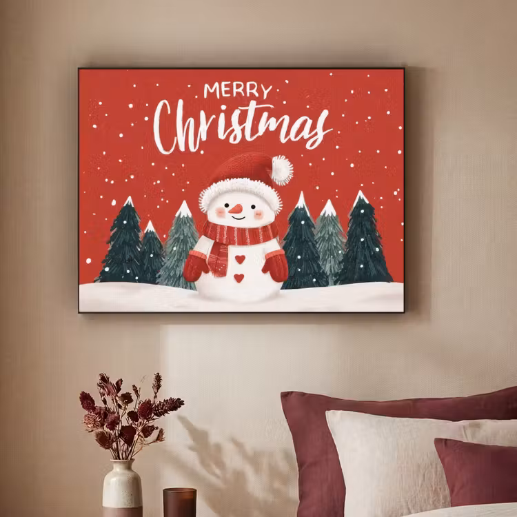 Art Frame - Kerstgroet - Sneeuw - Rood — 3