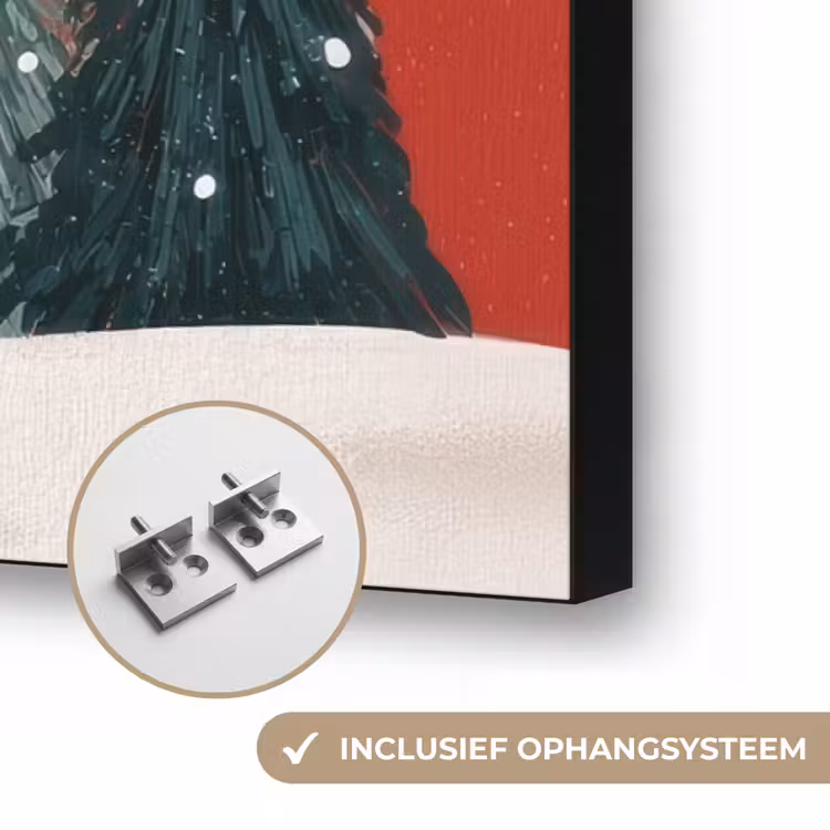 Art Frame - Kerstgroet - Sneeuw - Rood — 6