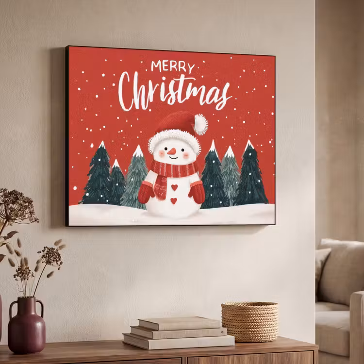 Art Frame - Kerstgroet - Sneeuw - Rood — 7