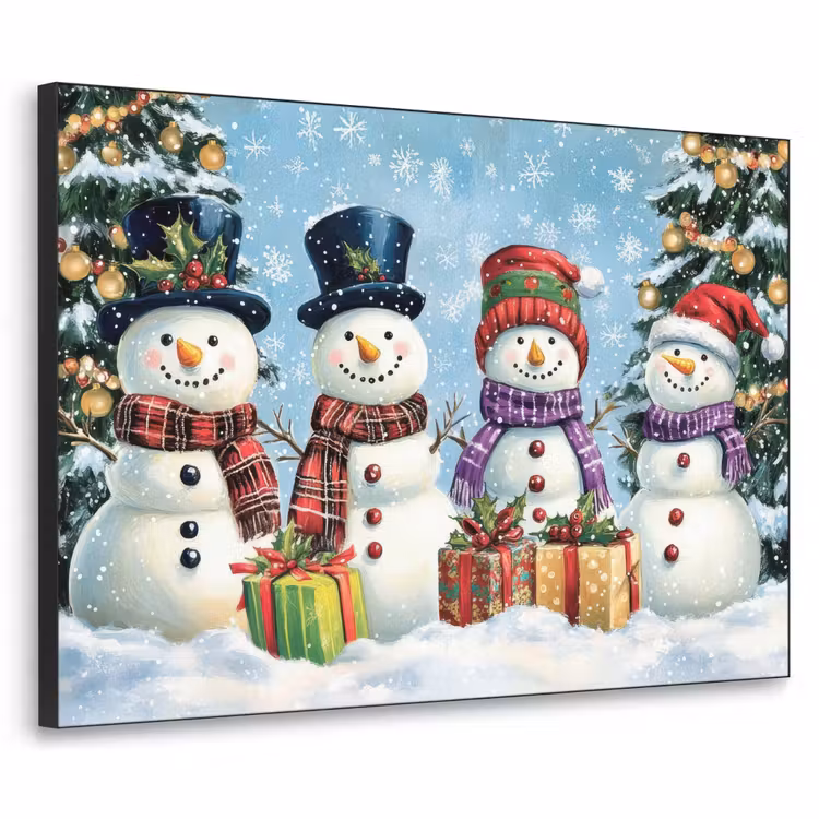 Art Frame - Vrolijk - Sneeuw - Kleurrijk — 1