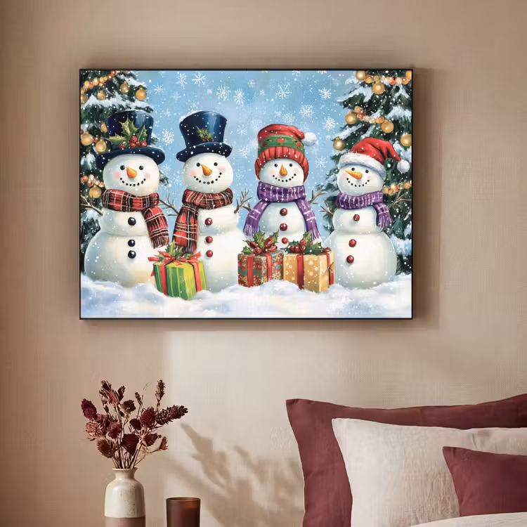 Art Frame - Vrolijk - Sneeuw - Kleurrijk — 3