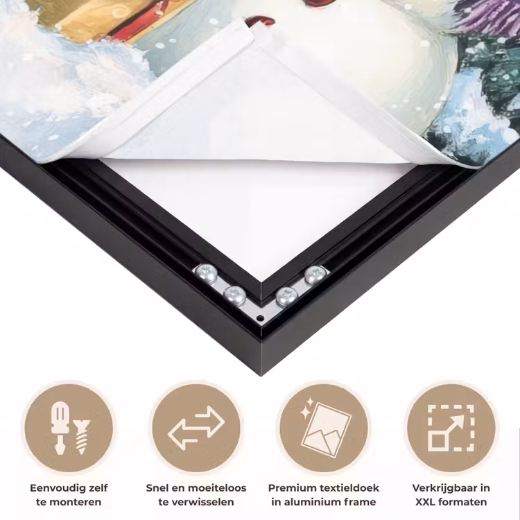 Art Frame - Vrolijk - Sneeuw - Kleurrijk — 4
