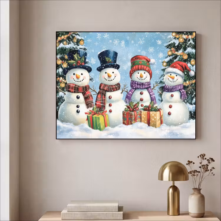 Art Frame - Vrolijk - Sneeuw - Kleurrijk — 5