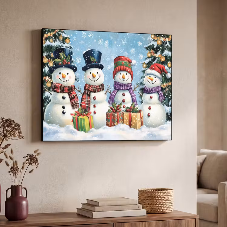 Art Frame - Vrolijk - Sneeuw - Kleurrijk — 7