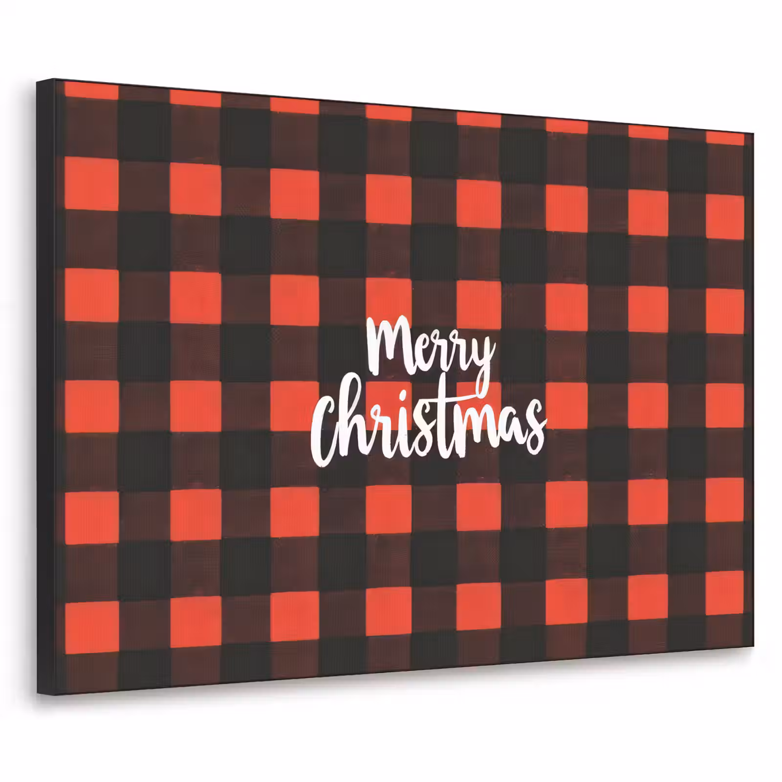 Art Frame - Geruit - Rood - Tekst - Christmas — 1