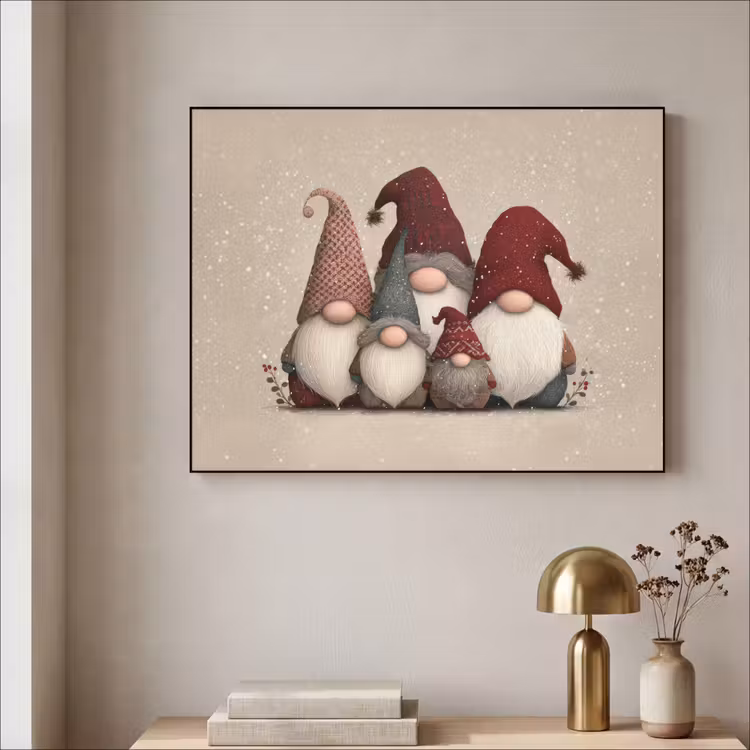 Art Frame - Kabouters - Kerst - Sneeuw - Puntmutsen — 5