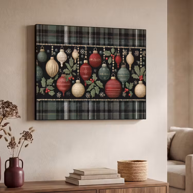 Art Frame - Kerstballen - Rood - Hulsttakken - Patroon — 7