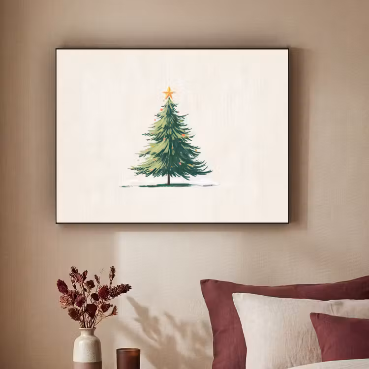Art Frame - Kerstboom - Illustratie - Ster - Sneeuw — 3