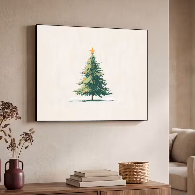 Art Frame - Kerstboom - Illustratie - Ster - Sneeuw — 7