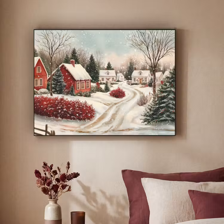 Art Frame - Kerstsfeer - Landelijk - Rood — 3