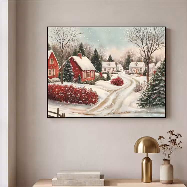 Art Frame - Kerstsfeer - Landelijk - Rood — 5