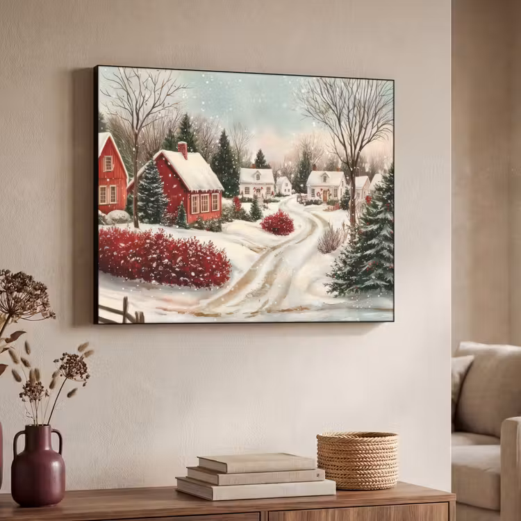 Art Frame - Kerstsfeer - Landelijk - Rood — 7