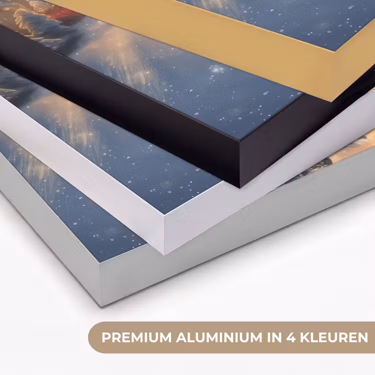 Art Frame - Kerstman - Dorp - Hert - Donker — 2