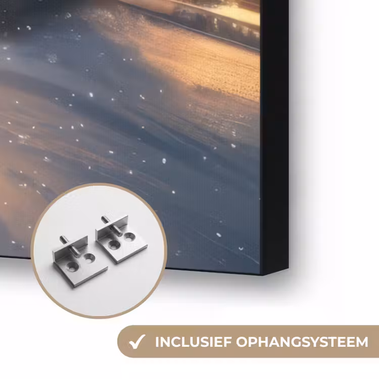 Art Frame - Kerstman - Dorp - Hert - Donker — 6