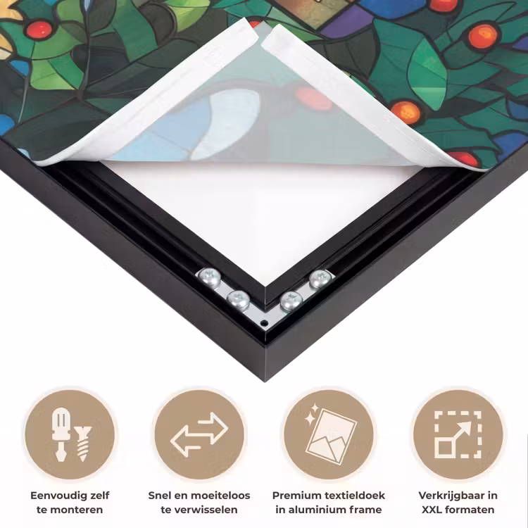 Art Frame - Kerstman - Glas - Kleurrijk — 4