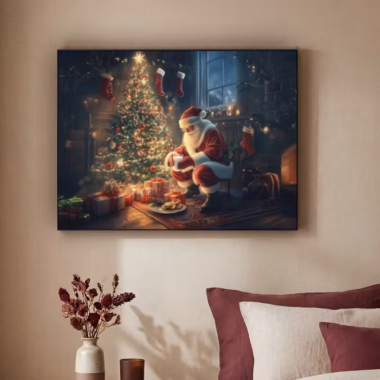 Art Frame - Kerstman - Haard - Donker — 3