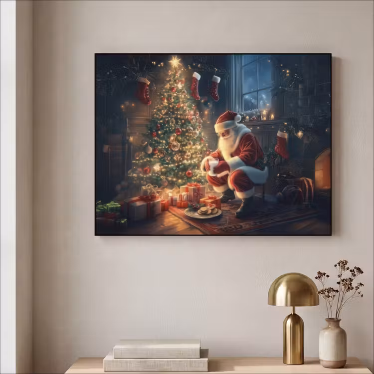 Art Frame - Kerstman - Haard - Donker — 5